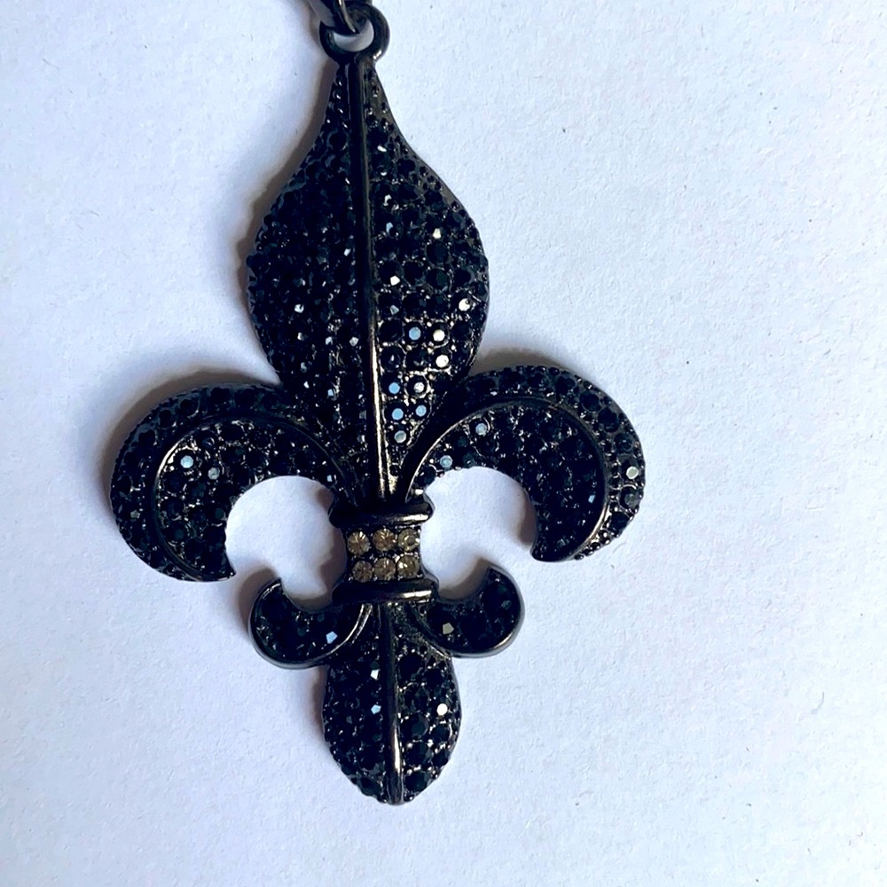 Flue De Lis Long Necklace